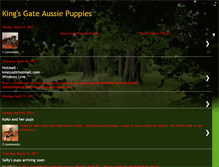 Tablet Screenshot of kingsgateaussiepuppies.blogspot.com
