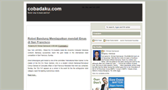 Desktop Screenshot of cobadaku.blogspot.com
