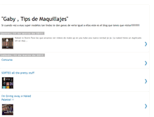 Tablet Screenshot of gabytipsdemaquillaje.blogspot.com