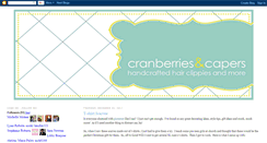 Desktop Screenshot of cranberriesandcapers.blogspot.com