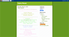 Desktop Screenshot of fabricplanet.blogspot.com