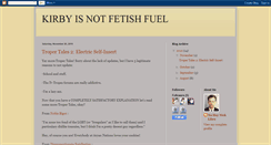 Desktop Screenshot of kirbynotfetishfuel.blogspot.com