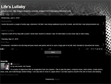 Tablet Screenshot of lifeslullaby.blogspot.com