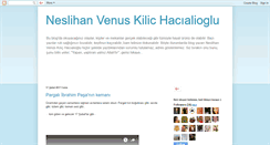 Desktop Screenshot of neslihankilic.blogspot.com