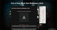 Desktop Screenshot of cod-blackopsmultihack.blogspot.com