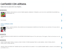 Tablet Screenshot of cantandoconadriana.blogspot.com