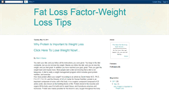 Desktop Screenshot of fatlossfactor-weightloss4u.blogspot.com