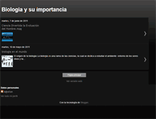 Tablet Screenshot of labiologiaysuimpotancia.blogspot.com
