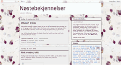 Desktop Screenshot of nostebekjennelser.blogspot.com