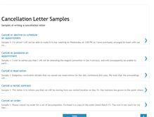 Tablet Screenshot of cancellation-letters.blogspot.com