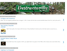 Tablet Screenshot of destructoville.blogspot.com
