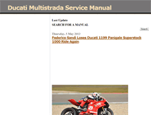 Tablet Screenshot of ducatimultistradamanual.blogspot.com