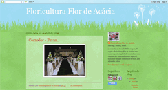 Desktop Screenshot of flordeacacia-floricultura.blogspot.com