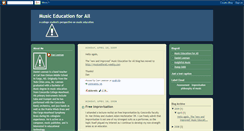 Desktop Screenshot of musicedforall.blogspot.com