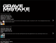 Tablet Screenshot of gravemistakerecords.blogspot.com