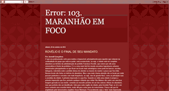 Desktop Screenshot of maranhaoemfoco.blogspot.com