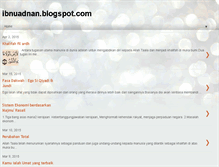 Tablet Screenshot of ibnuadnan.blogspot.com