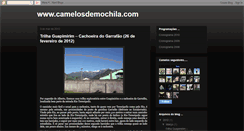 Desktop Screenshot of camelosdemochila.blogspot.com