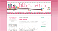 Desktop Screenshot of kittenandnana.blogspot.com