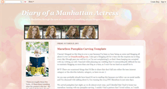 Desktop Screenshot of manhattanactress.blogspot.com