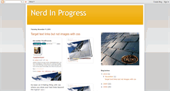 Desktop Screenshot of nerdinprogress.blogspot.com
