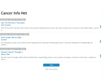 Tablet Screenshot of cancerinfonet.blogspot.com