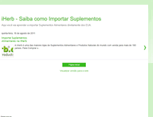 Tablet Screenshot of importarsuplemento.blogspot.com
