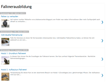 Tablet Screenshot of falknerei.blogspot.com