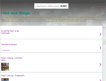 Tablet Screenshot of mailikesnicethings.blogspot.com