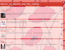 Tablet Screenshot of fashiononstardollandfreeclothes.blogspot.com