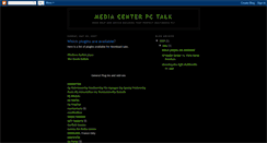 Desktop Screenshot of mediacenterpctalk.blogspot.com