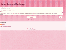 Tablet Screenshot of galaxcouponexchange.blogspot.com