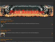 Tablet Screenshot of metal-annihilation.blogspot.com