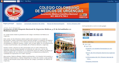 Desktop Screenshot of colegiomedicosurgencias.blogspot.com