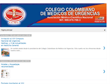 Tablet Screenshot of colegiomedicosurgencias.blogspot.com