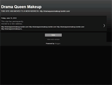 Tablet Screenshot of dramaqueenmakeup.blogspot.com