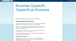 Desktop Screenshot of brownies-oppskrift.blogspot.com