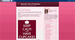 Desktop Screenshot of hannahsyearofcupcakes.blogspot.com