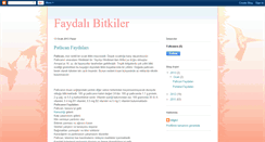 Desktop Screenshot of faydalibitkiselurunler.blogspot.com