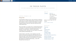 Desktop Screenshot of intheirpants.blogspot.com
