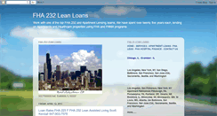Desktop Screenshot of fha232lenderlean.blogspot.com