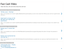 Tablet Screenshot of fast-cash-video.blogspot.com
