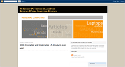 Desktop Screenshot of pc-personal-computers-reviews.blogspot.com