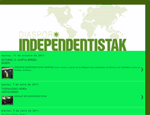 Tablet Screenshot of independentistakdiaspora.blogspot.com