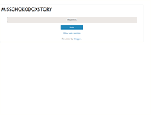Tablet Screenshot of misschokodoxstory.blogspot.com