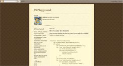 Desktop Screenshot of js-playground.blogspot.com