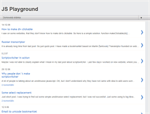 Tablet Screenshot of js-playground.blogspot.com