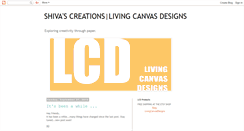 Desktop Screenshot of livingcanvasdesigns.blogspot.com