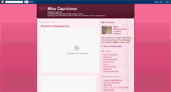 Desktop Screenshot of misscapricious.blogspot.com