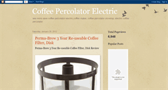 Desktop Screenshot of coffee-percolator-electric.blogspot.com